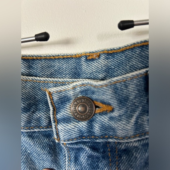 Vintage High Waisted Distressed Levi Cutoff Shorts - Picture 2 of 8